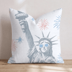 Lady Liberty Throw Pillow - Hillcroft Home