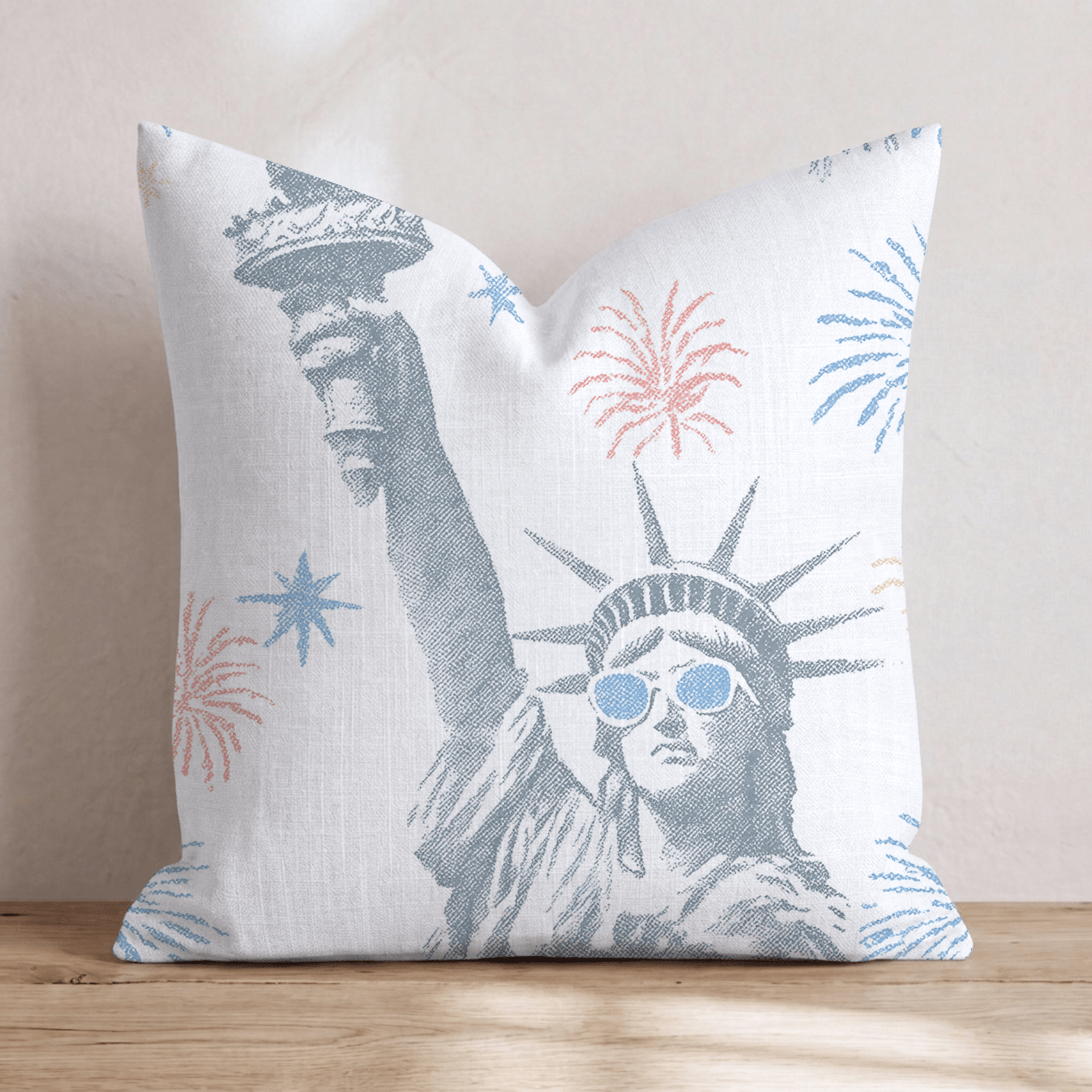 Lady Liberty Throw Pillow - Hillcroft Home
