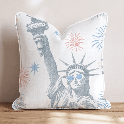Lady Liberty Throw Pillow - Hillcroft Home