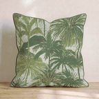 Lagoon Leaf Throw Pillow - Hillcroft Home