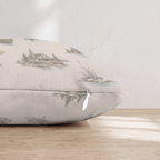 Lake Day Toile Throw Pillow - Hillcroft Home