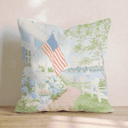 Lake House 4th Of July Throw Pillow - Hillcroft Home