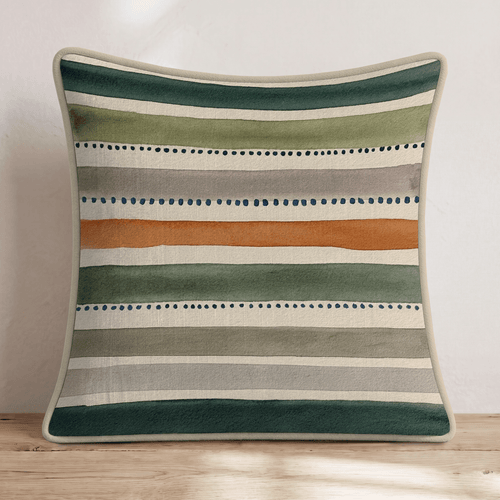 Lake House Stripes Throw Pillow - Hillcroft Home