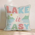 Lake it Easy Throw Pillow - Hillcroft Home