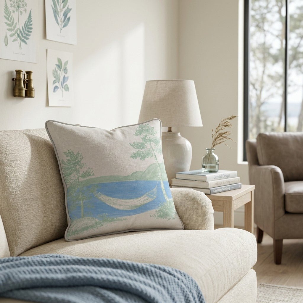 Lakeside Lounge Throw Pillow - Hillcroft Home