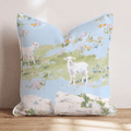 Lambs in the Meadow Throw Pillow - Hillcroft Home