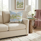 Lambs in the Meadow Throw Pillow - Hillcroft Home