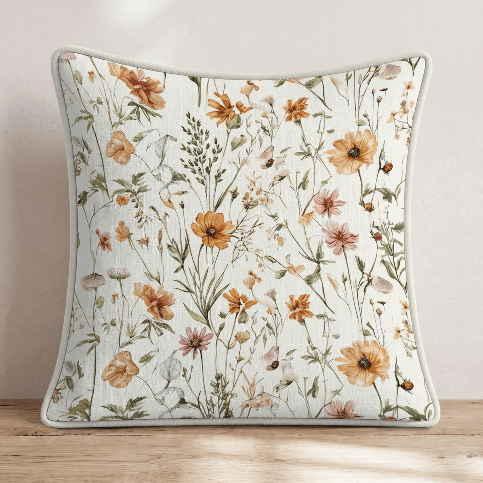 Late Summer Garden Throw Pillow - Hillcroft Home