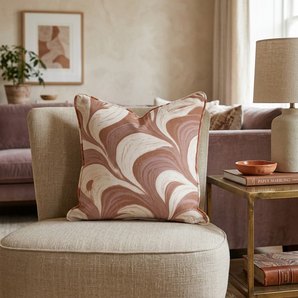 Latte Foam Throw Pillow - Hillcroft Home