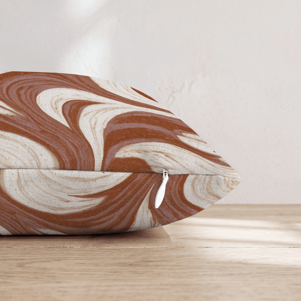 Latte Foam Throw Pillow - Hillcroft Home