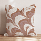 Latte Foam Throw Pillow - Hillcroft Home