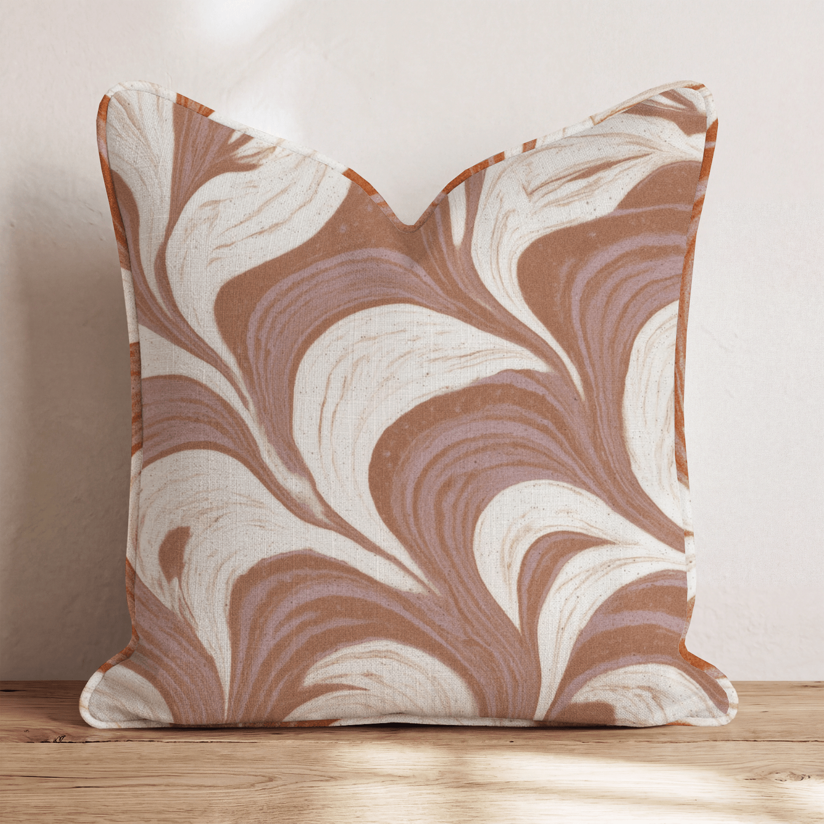 Latte Foam Throw Pillow - Hillcroft Home