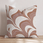 Latte Foam Throw Pillow - Hillcroft Home