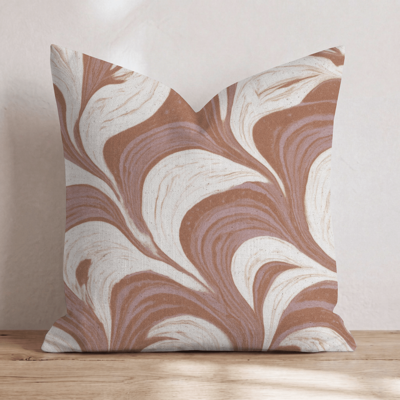 Latte Foam Throw Pillow - Hillcroft Home