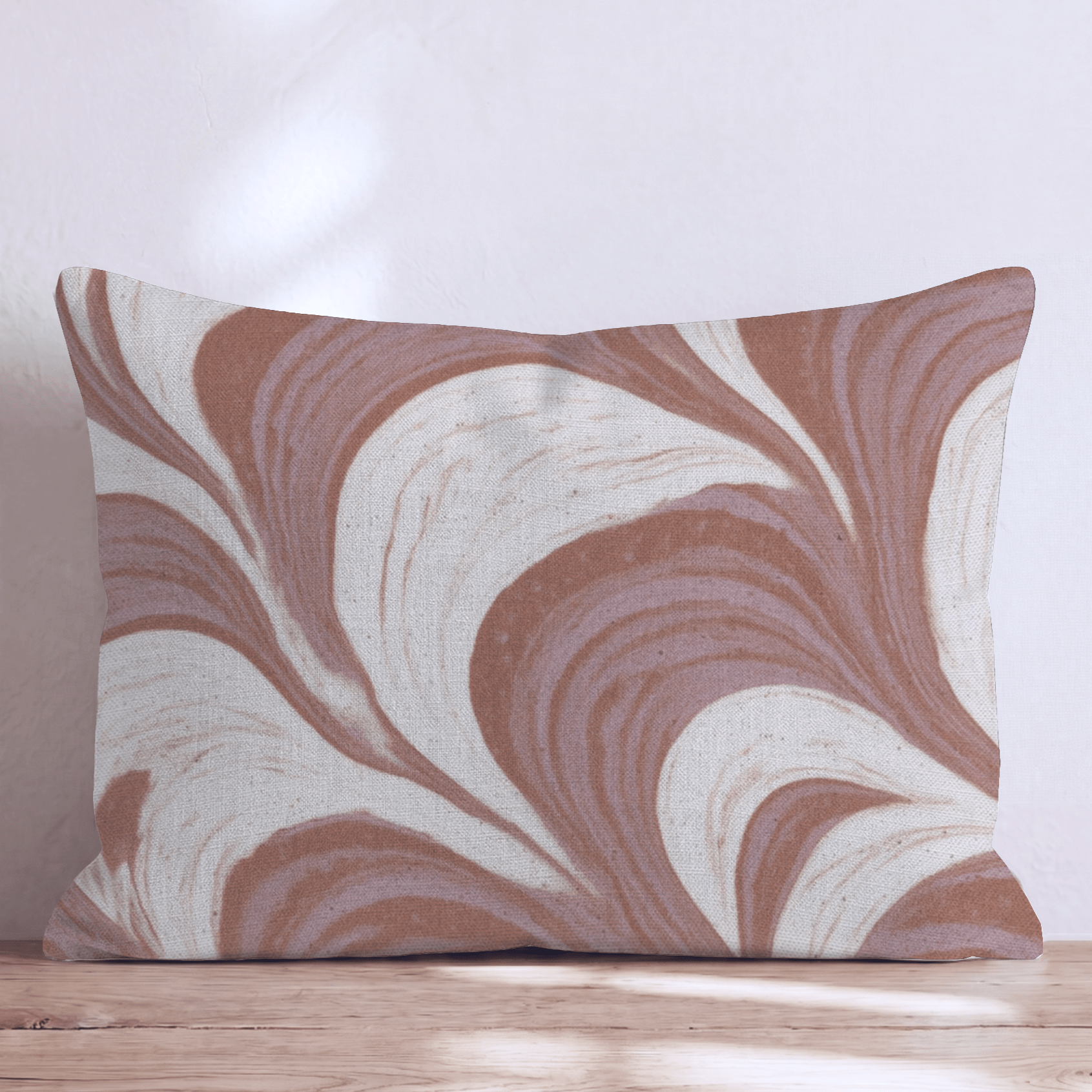 Latte Foam Throw Pillow - Hillcroft Home