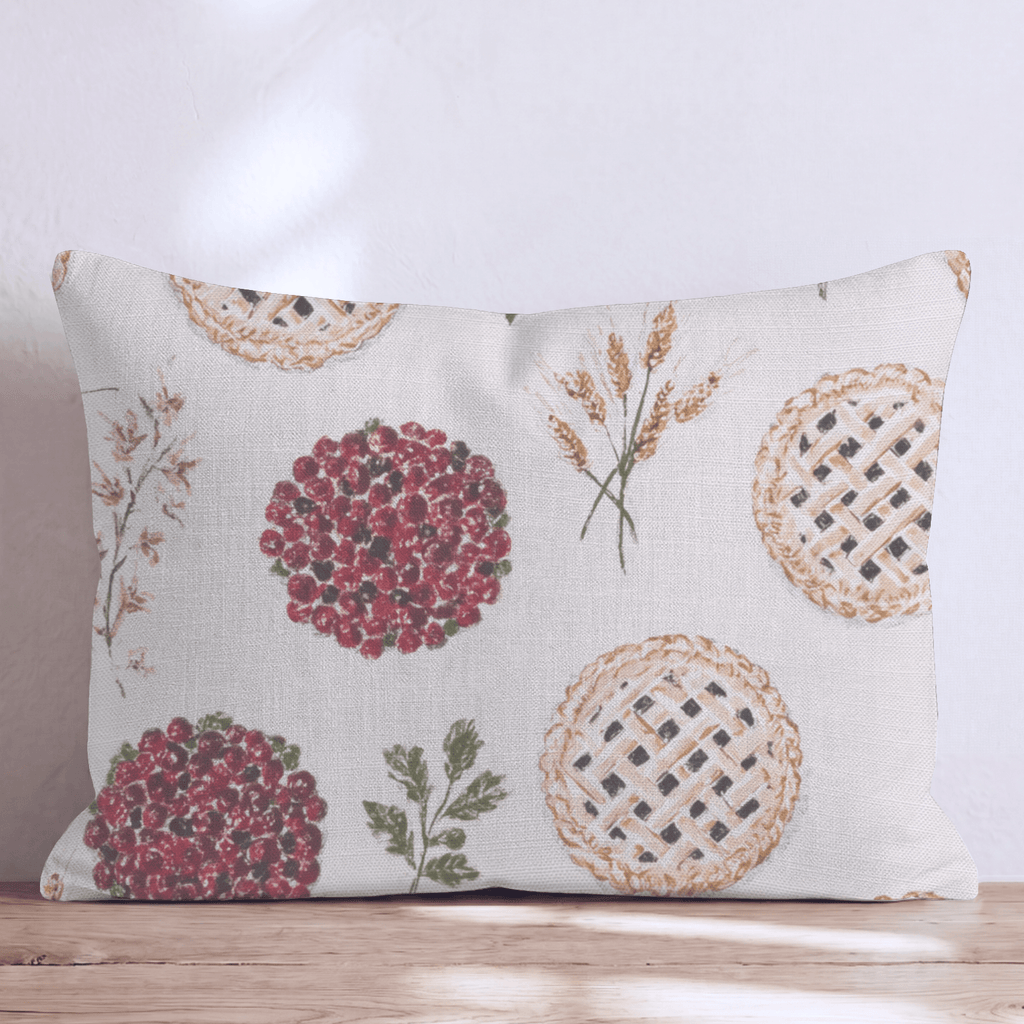 Lattice Pie & Sprig Throw Pillow - Hillcroft Home