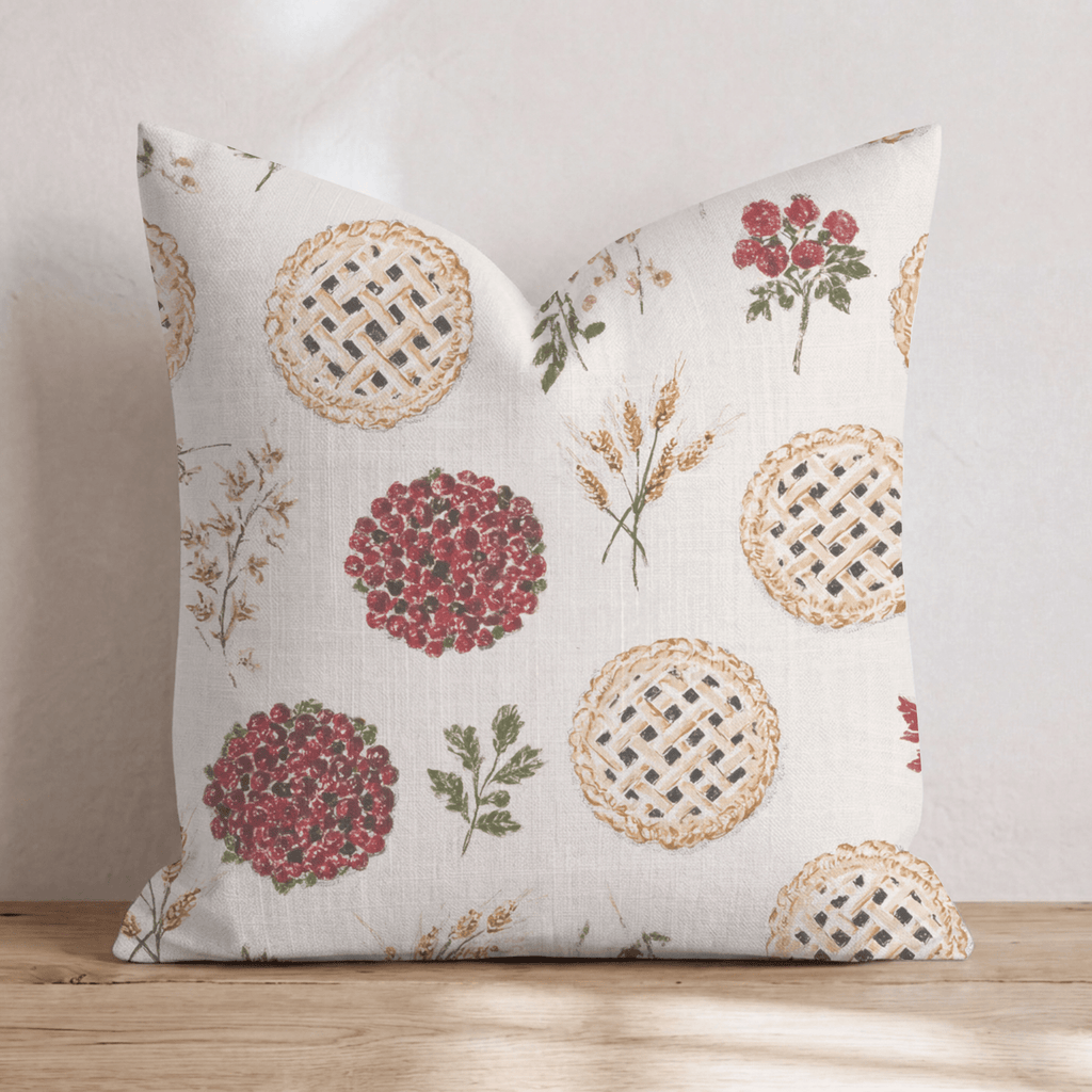 Lattice Pie & Sprig Throw Pillow - Hillcroft Home