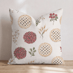 Lattice Pie & Sprig Throw Pillow - Hillcroft Home