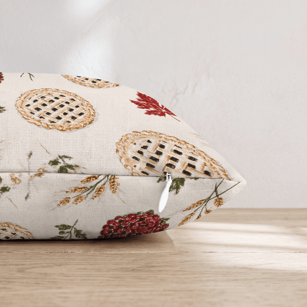 Lattice Pie & Sprig Throw Pillow - Hillcroft Home