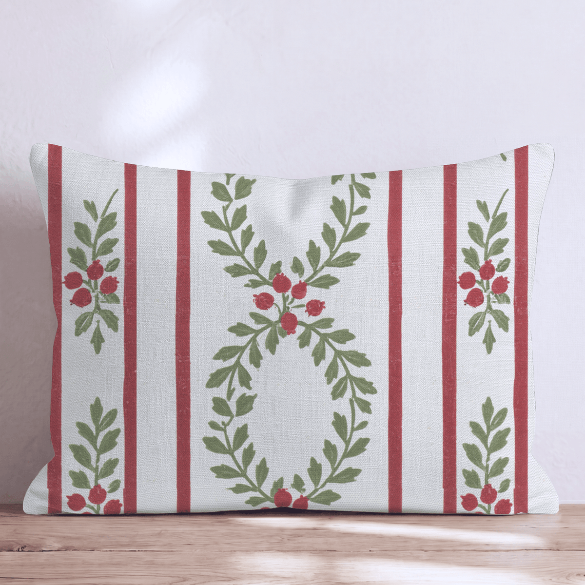 Laurel & Berry Stripe Throw Pillow throw pillow - Hillcroft Home