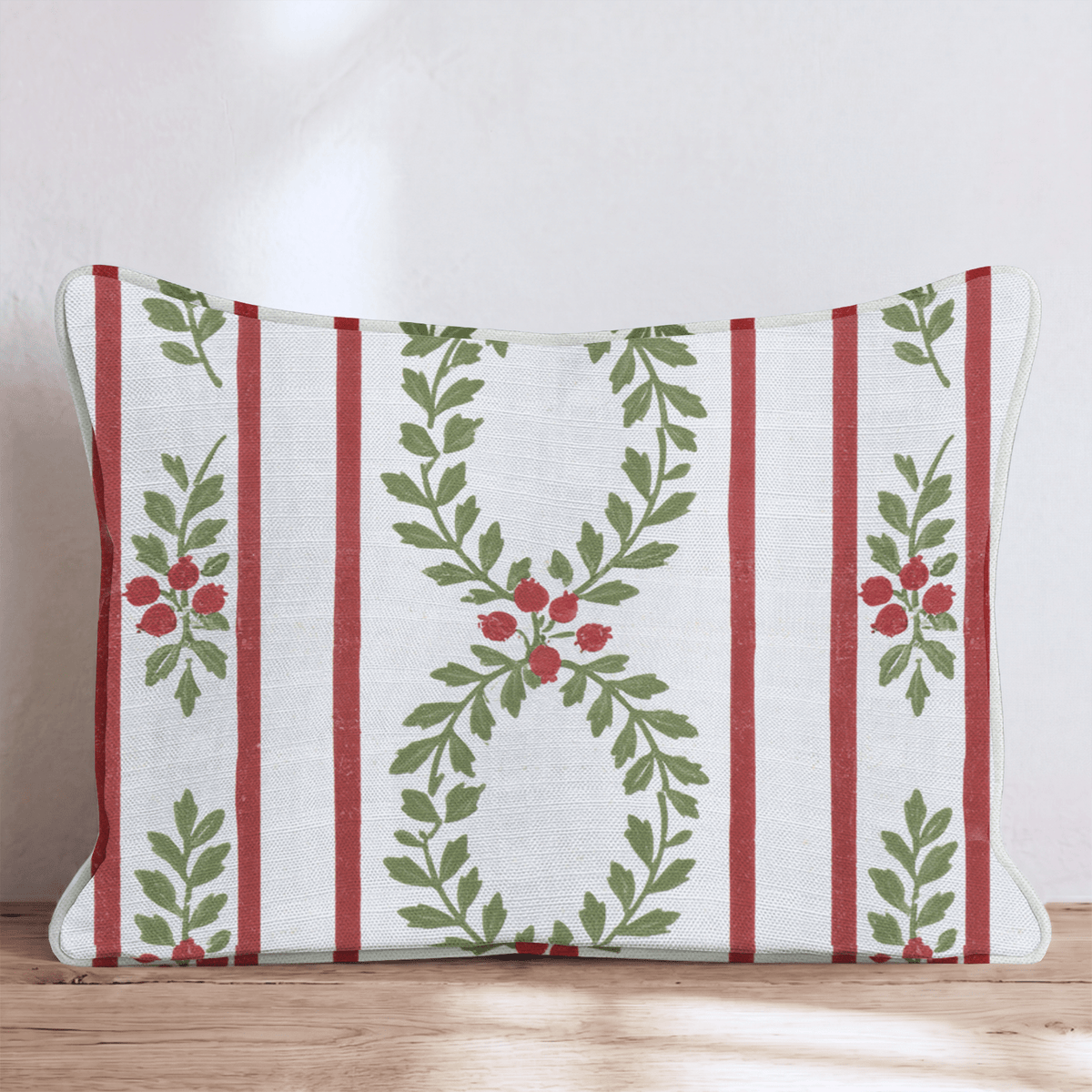 Laurel & Berry Stripe Throw Pillow throw pillow - Hillcroft Home