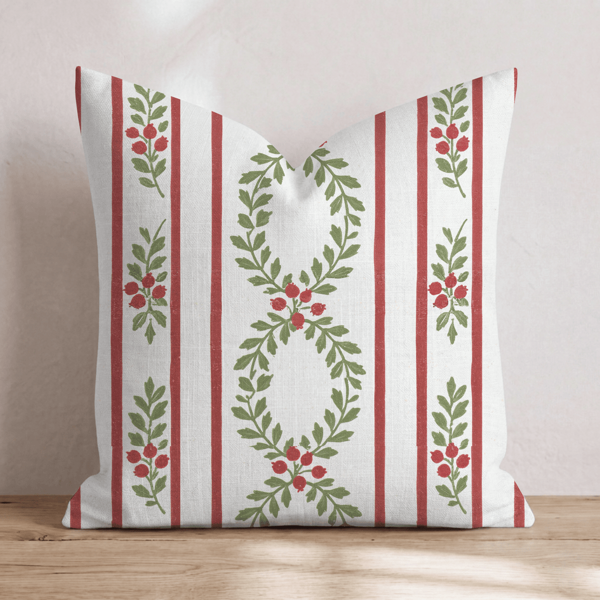 Laurel & Berry Stripe Throw Pillow throw pillow - Hillcroft Home