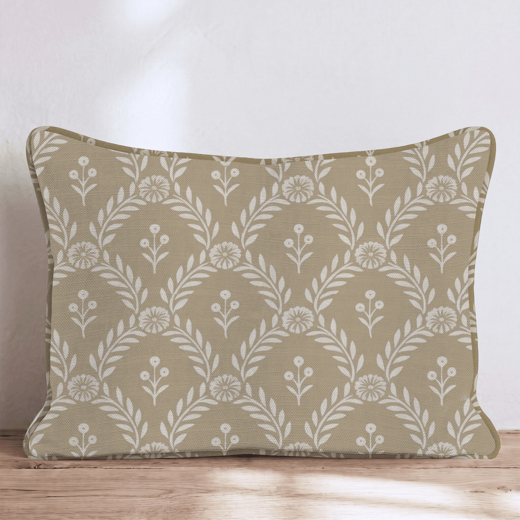 Laurel Ochre Throw Pillow throw pillow - Hillcroft Home