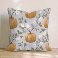 Lavender Pumpkin Vine Throw Pillow - Hillcroft Home