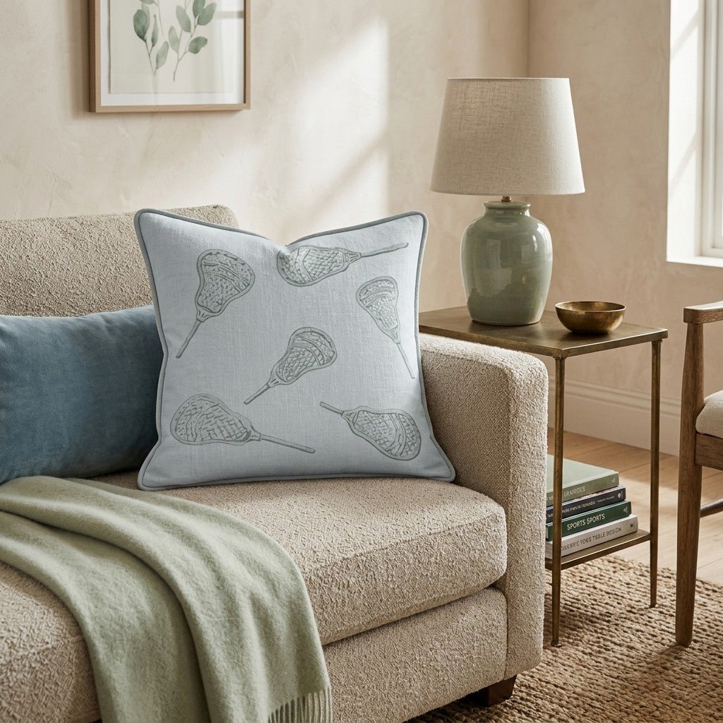 Lax Sticks Throw Pillow - Hillcroft Home