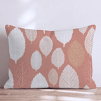 Leaf Cascade Rust Throw Pillow - Hillcroft Home