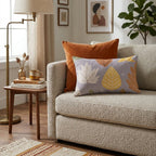 Leaf Scatter Throw Pillow - Hillcroft Home