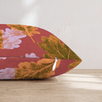 Leaf Stamps Throw Pillow - Hillcroft Home