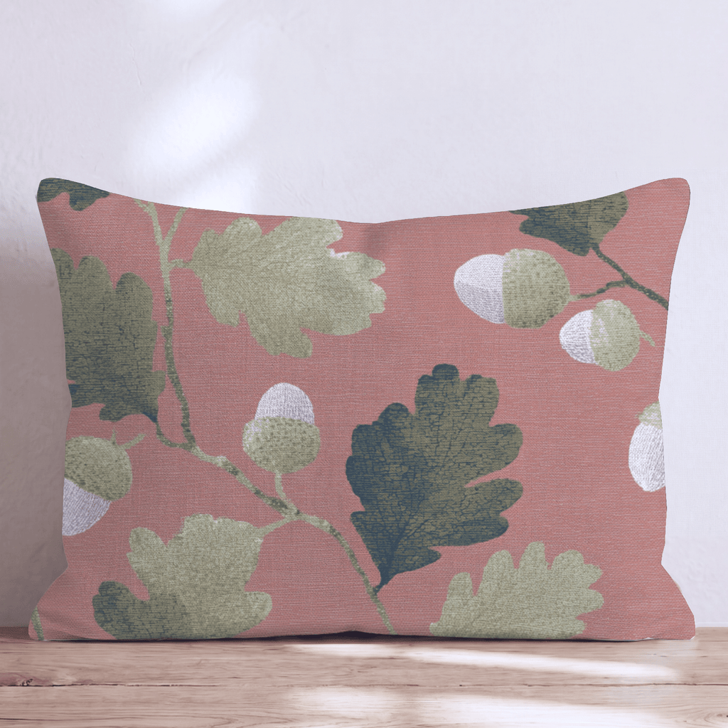 Leaves, Acorns, And More Throw Pillow - Hillcroft Home