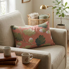 Leaves, Acorns, And More Throw Pillow - Hillcroft Home