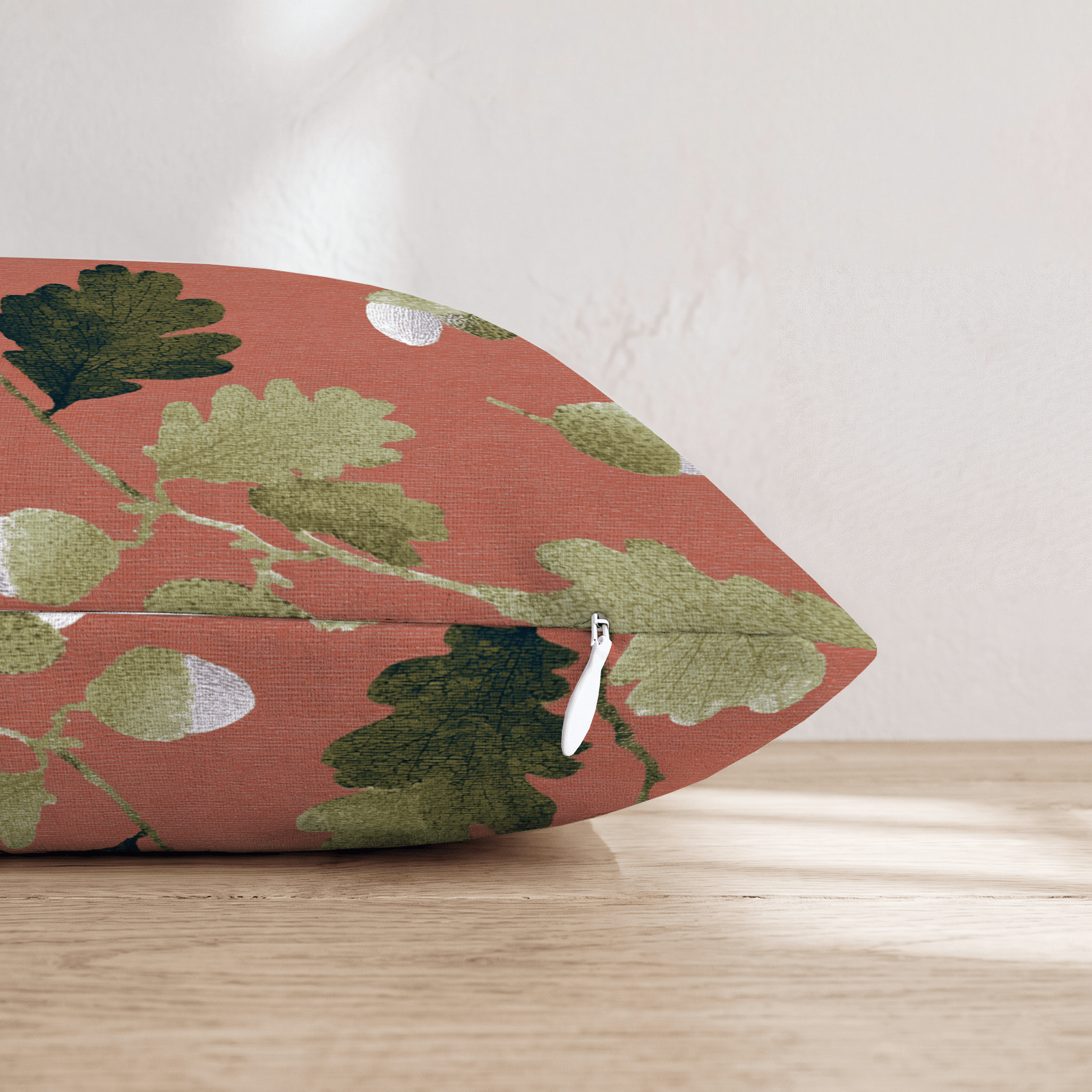 Leaves, Acorns, And More Throw Pillow - Hillcroft Home
