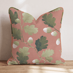 Leaves, Acorns, And More Throw Pillow - Hillcroft Home