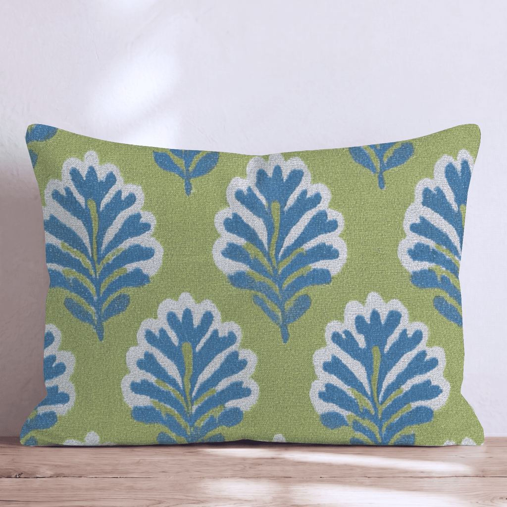 Leaves in the Green Throw Pillow - Hillcroft Home