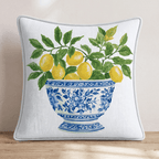 Lemon Summer Throw Pillow - Hillcroft Home