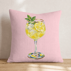 Lemoncello Spritzed Throw Pillow - Hillcroft Home