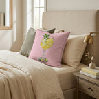 Lemoncello Spritzed Throw Pillow - Hillcroft Home