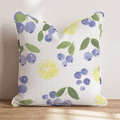Lemons and Berries Throw Pillow - Hillcroft Home