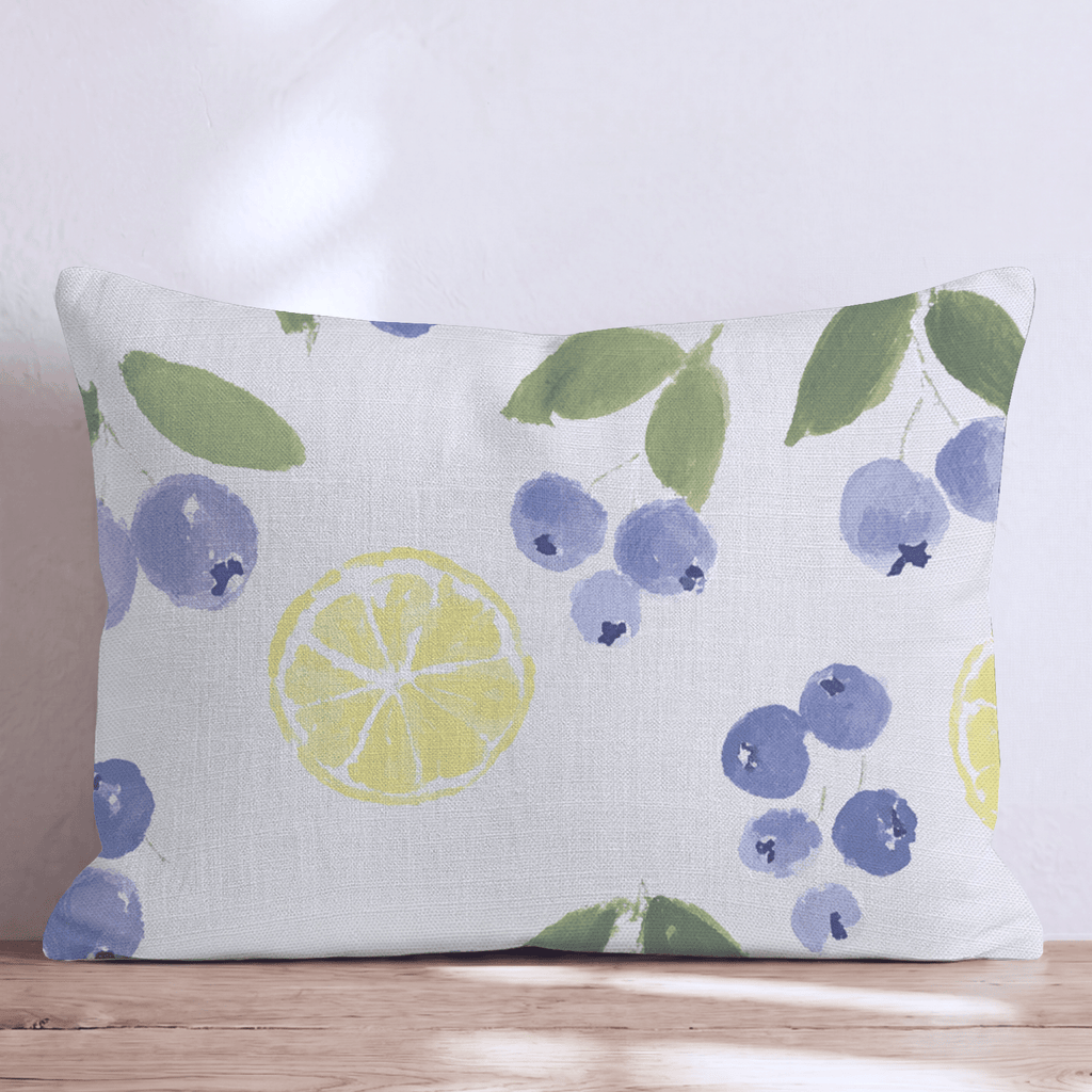 Lemons and Berries Throw Pillow - Hillcroft Home