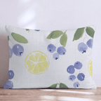 Lemons and Berries Throw Pillow - Hillcroft Home