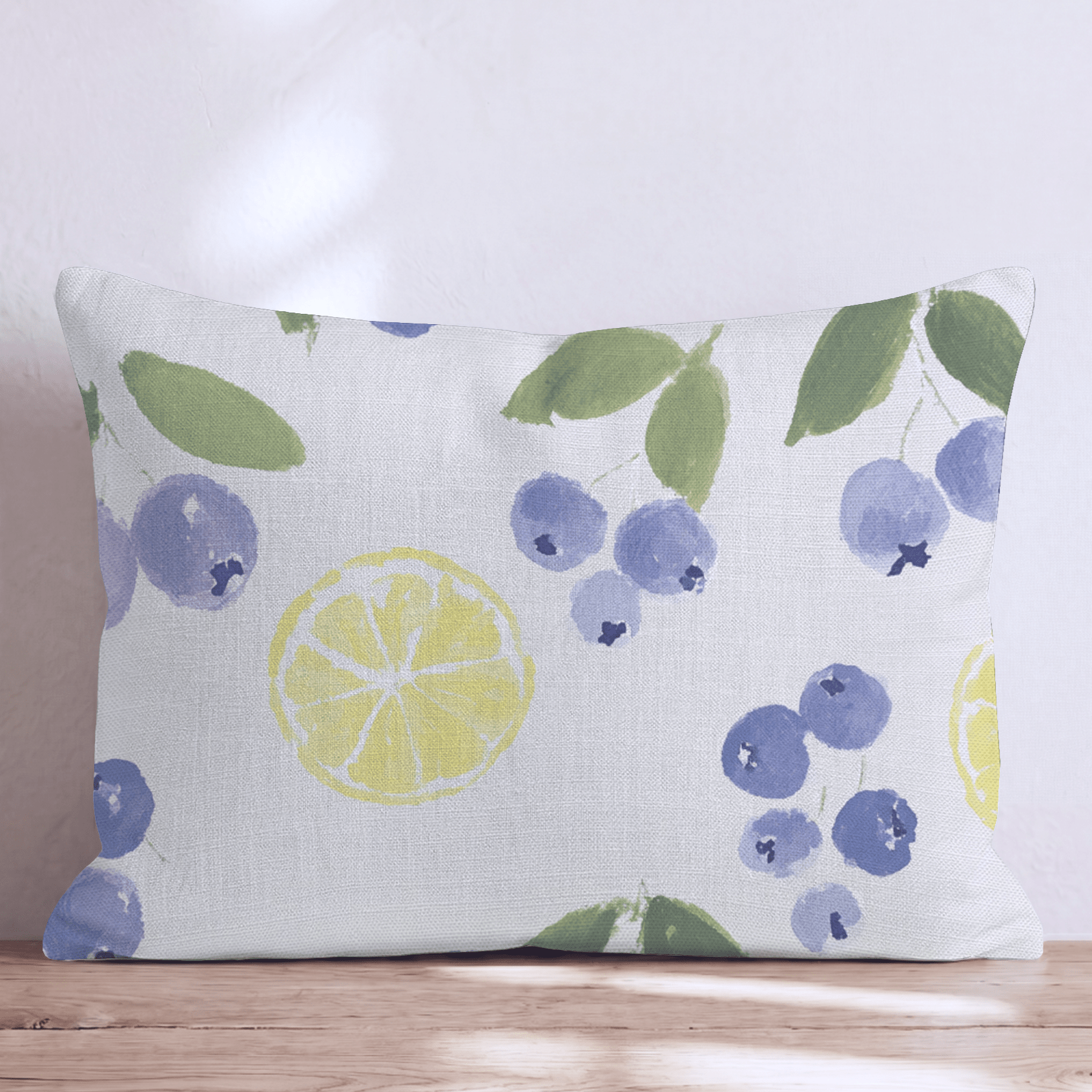 Lemons and Berries Throw Pillow - Hillcroft Home
