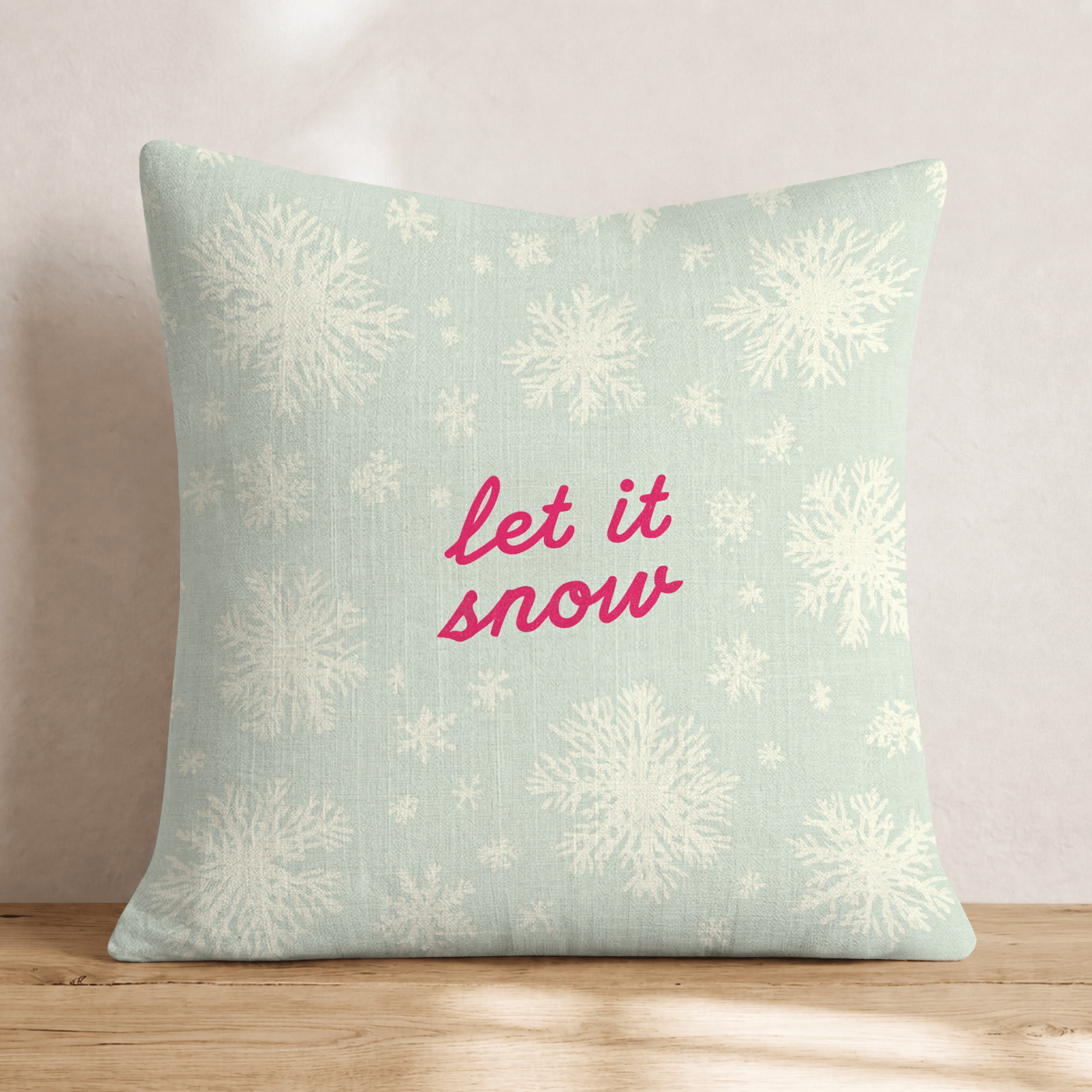 Let it Snow Throw Pillow - Hillcroft Home