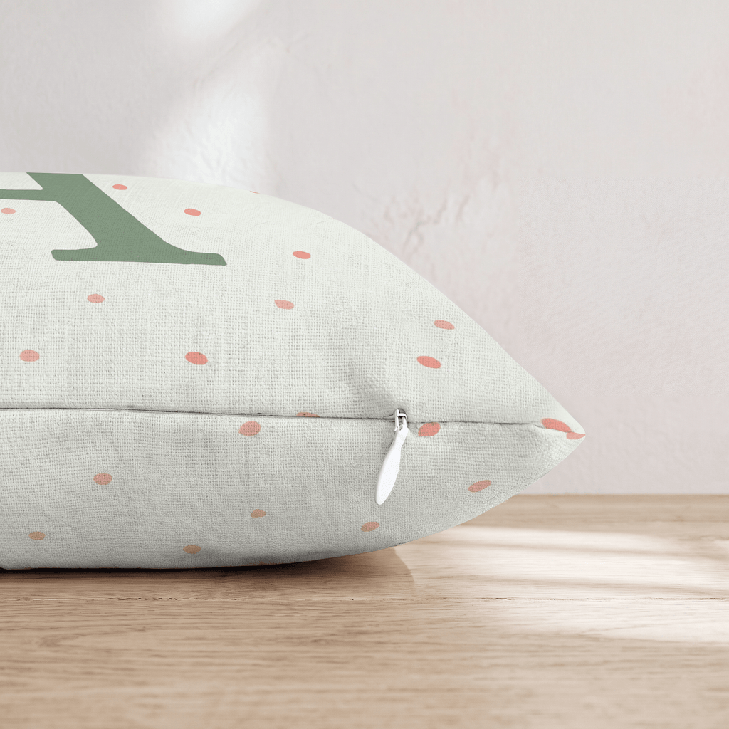Letter A Throw Pillow - Hillcroft Home
