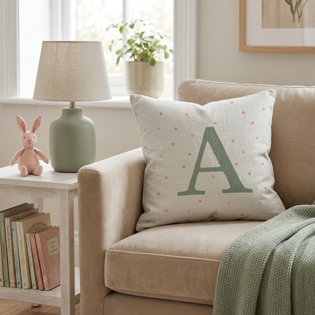 Letter A Throw Pillow - Hillcroft Home