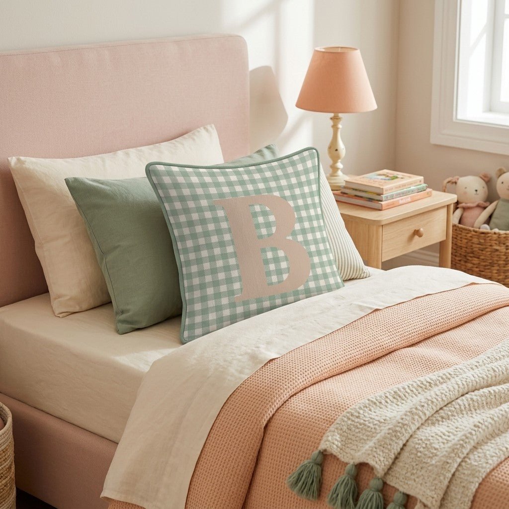 Letter B Throw Pillow - Hillcroft Home