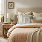 Letter D Throw Pillow - Hillcroft Home
