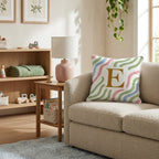 Letter E Throw Pillow - Hillcroft Home